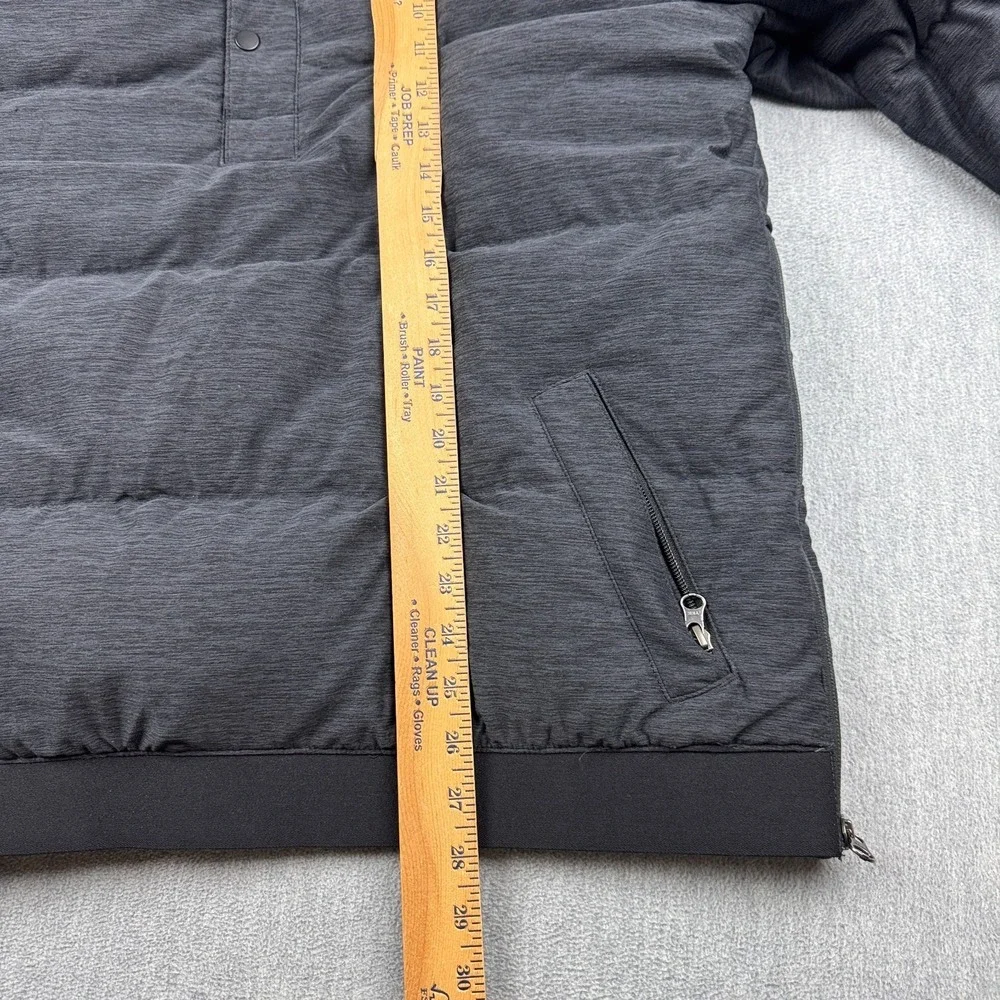 The North‎ Face Jacket Mens Large Gray Eros 550 Goose Down Puffer Light 1/2 Snap
